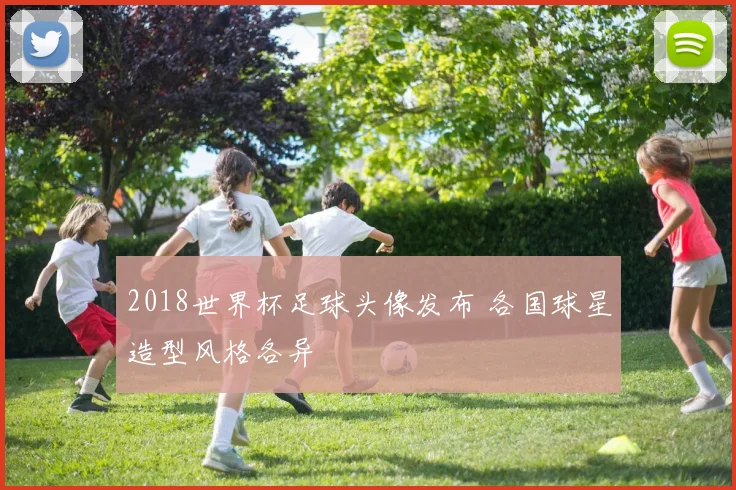 2018世界杯足球头像发布 各国球星造型风格各异